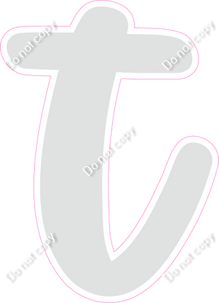 CU 23.5" Individuals - Flat Light Grey t