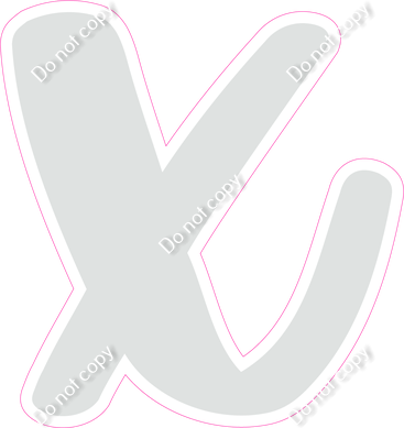 CU 23.5" Individuals - Flat Light Grey x