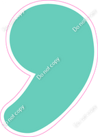 CU 23.5" Individuals - Flat Mint Apostrophe