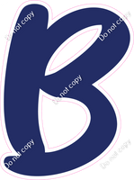 CU 23.5" Individuals - Flat Navy Blue B