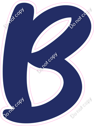 CU 23.5" Individuals - Flat Navy Blue B