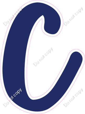 CU 23.5" Individuals - Flat Navy Blue C