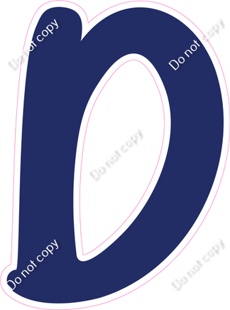 CU 23.5" Individuals - Flat Navy Blue D