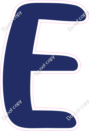 CU 23.5" Individuals - Flat Navy Blue E