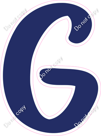 CU 23.5" Individuals - Flat Navy Blue G