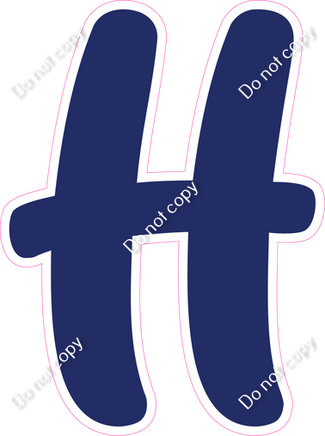 CU 23.5" Individuals - Flat Navy Blue H