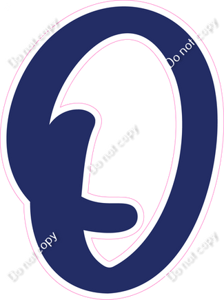 CU 23.5" Individuals - Flat Navy Blue O