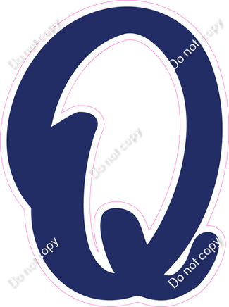 CU 23.5" Individuals - Flat Navy Blue Q