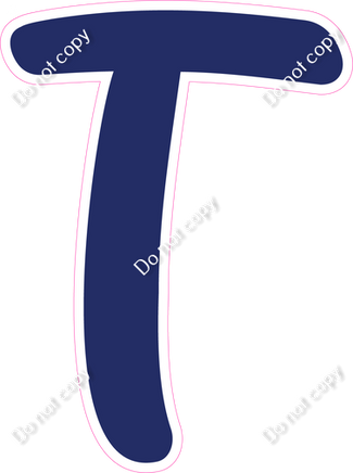 CU 23.5" Individuals - Flat Navy Blue T