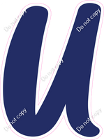 CU 23.5" Individuals - Flat Navy Blue U