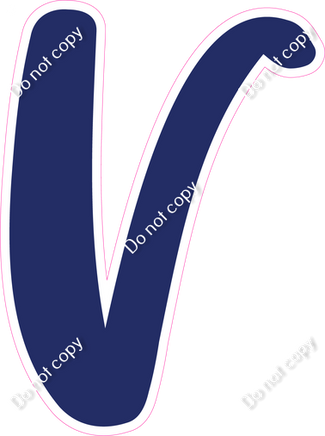 CU 23.5" Individuals - Flat Navy Blue V