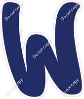 CU 23.5" Individuals - Flat Navy Blue W