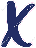 CU 23.5" Individuals - Flat Navy Blue X