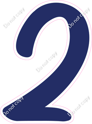 CU 23.5" Individuals - Flat Navy Blue 2