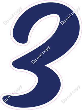 CU 23.5" Individuals - Flat Navy Blue 3