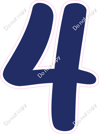 CU 23.5" Individuals - Flat Navy Blue 4