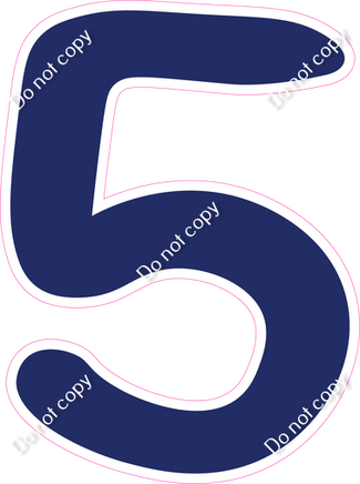 CU 23.5" Individuals - Flat Navy Blue 5