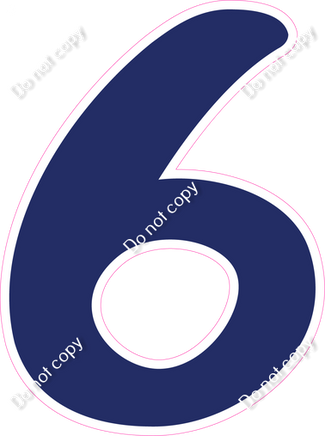 CU 23.5" Individuals - Flat Navy Blue 6