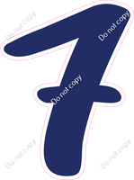 CU 23.5" Individuals - Flat Navy Blue 7