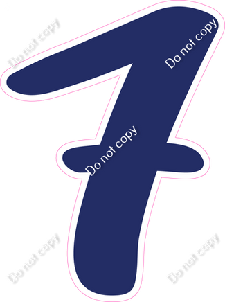 CU 23.5" Individuals - Flat Navy Blue 7