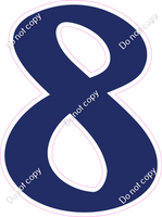 CU 23.5" Individuals - Flat Navy Blue 8