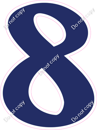 CU 23.5" Individuals - Flat Navy Blue 8