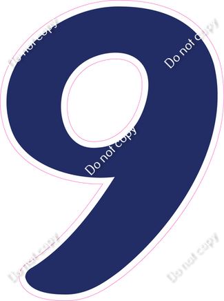 CU 23.5" Individuals - Flat Navy Blue 9