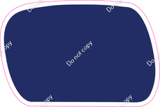 CU 23.5" Individuals - Flat Navy Blue Dash