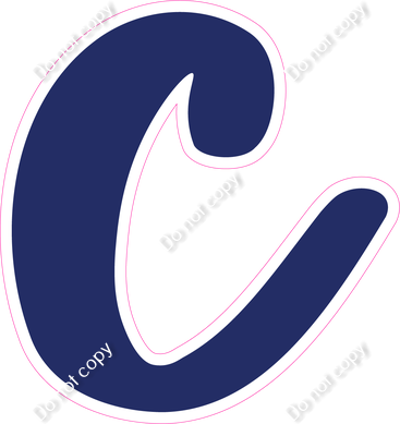 CU 23.5" Individuals - Flat Navy Blue c