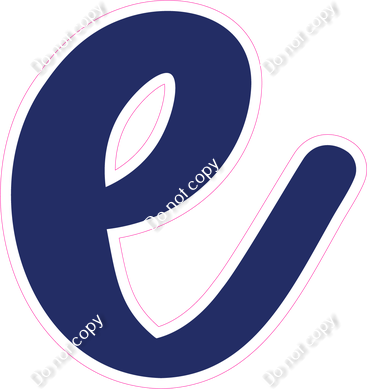 CU 23.5" Individuals - Flat Navy Blue e