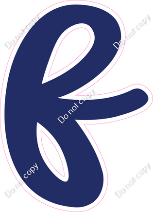 CU 23.5" Individuals - Flat Navy Blue f