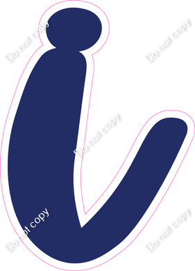 CU 23.5" Individuals - Flat Navy Blue i