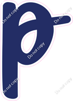 CU 23.5" Individuals - Flat Navy Blue p