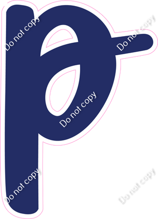 CU 23.5" Individuals - Flat Navy Blue p