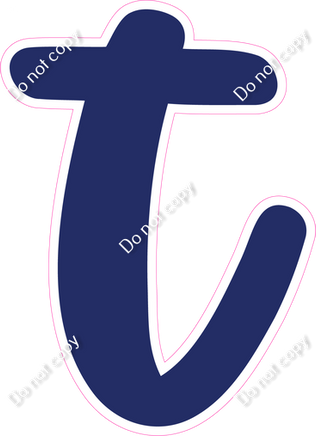 CU 23.5" Individuals - Flat Navy Blue t