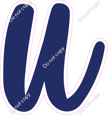 CU 23.5" Individuals - Flat Navy Blue u