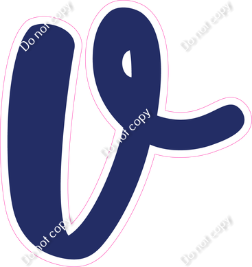 CU 23.5" Individuals - Flat Navy Blue v