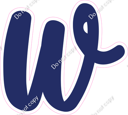 CU 23.5" Individuals - Flat Navy Blue w