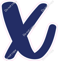 CU 23.5" Individuals - Flat Navy Blue x