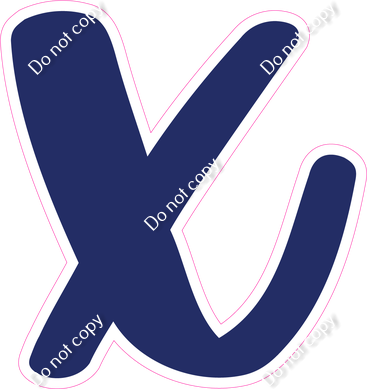 CU 23.5" Individuals - Flat Navy Blue x