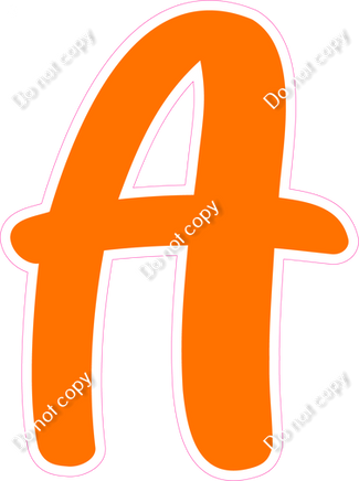 CU 23.5" Individuals - Flat Orange A