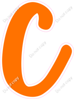 CU 23.5" Individuals - Flat Orange C