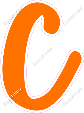 CU 23.5" Individuals - Flat Orange C