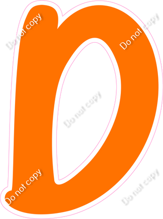 CU 23.5" Individuals - Flat Orange D