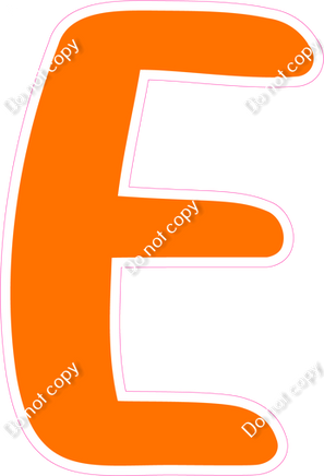 CU 23.5" Individuals - Flat Orange E