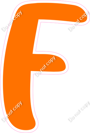 CU 23.5" Individuals - Flat Orange F