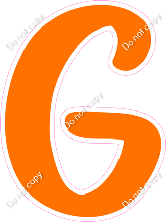 CU 23.5" Individuals - Flat Orange G