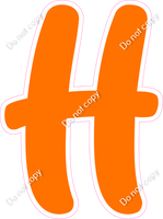 CU 23.5" Individuals - Flat Orange H