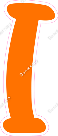 CU 23.5" Individuals - Flat Orange I