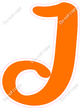 CU 23.5" Individuals - Flat Orange J